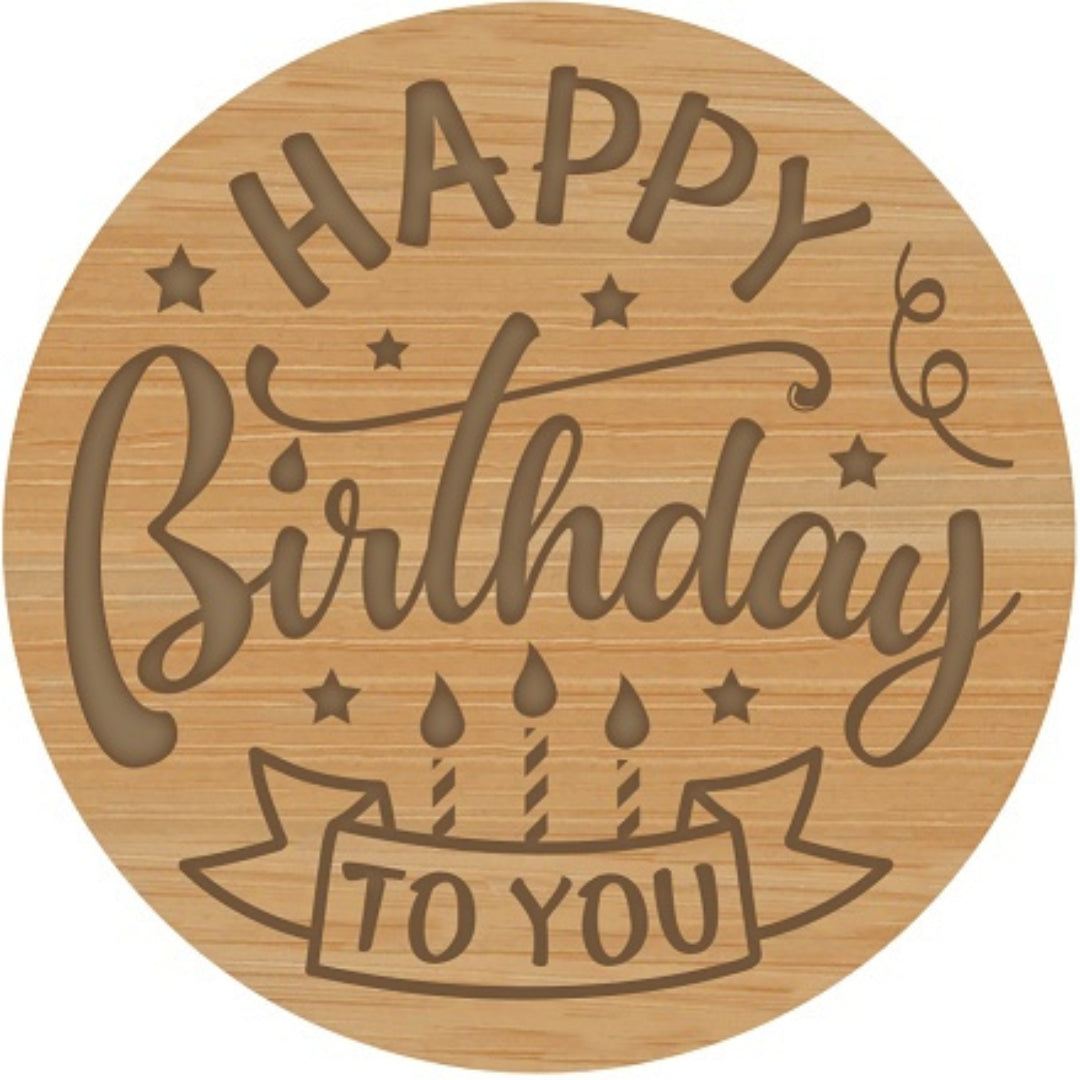 Light Up Your Life - Wooden Quote Lid - Happy Birthday To You