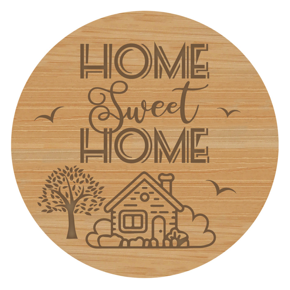 Home Sweet Home Wooden Quote Lid