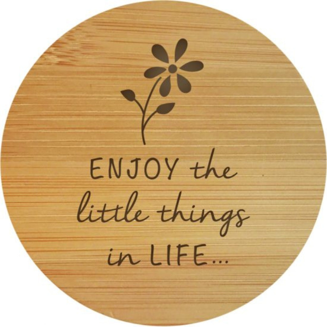 Light Up Your Life - Wooden Quote Lid - Enjoy Little