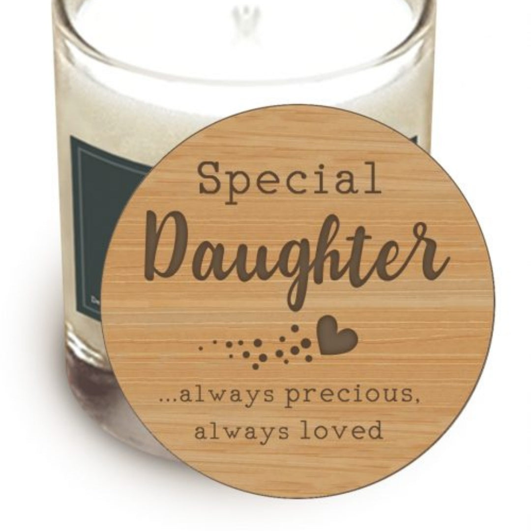 Light Up Your Life - Wooden Quote Lid - Special Daughter