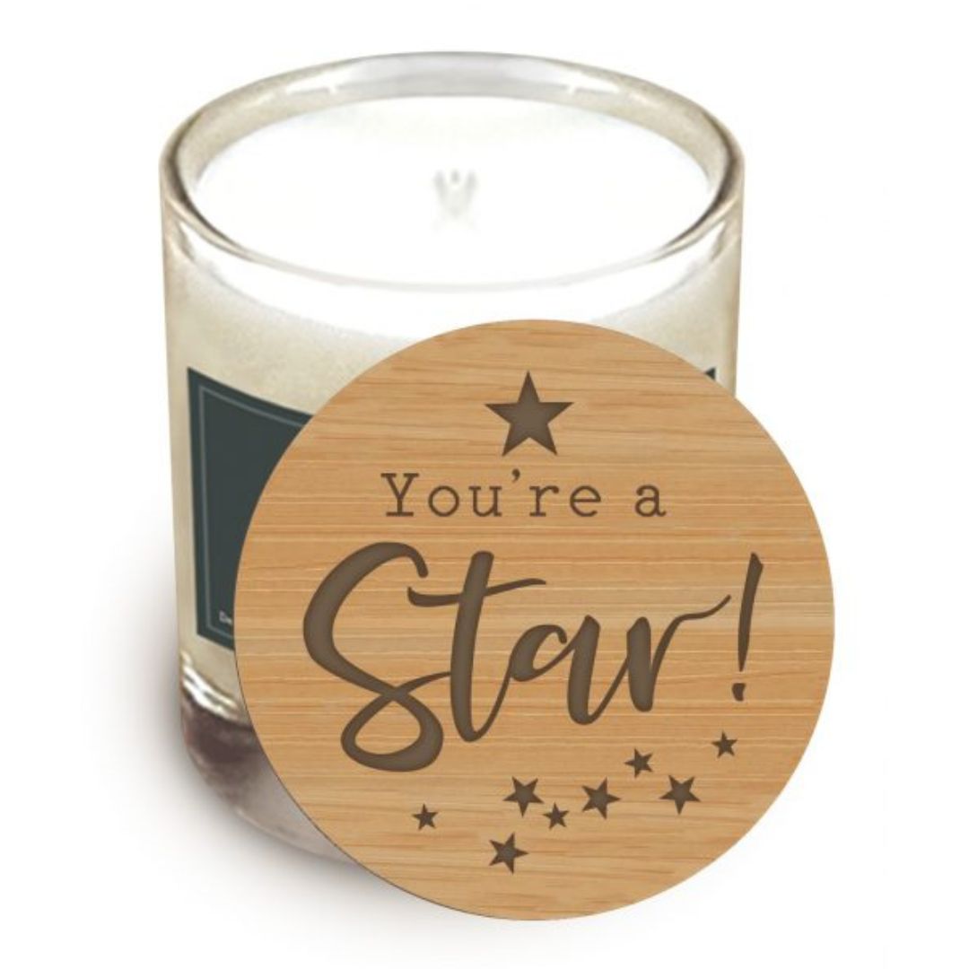 You're A Star! Wooden Quote Lid