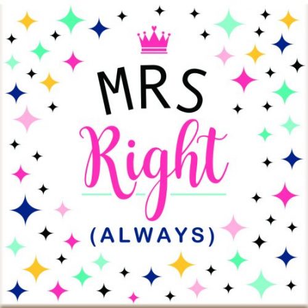 Ceramic Coaster - Mrs Right
