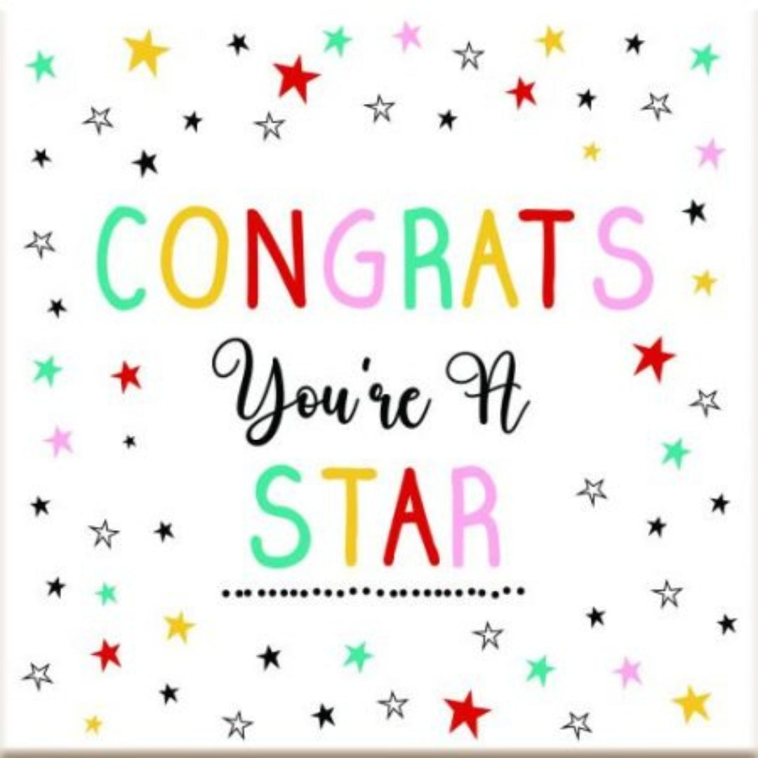 Ceramic Coaster - Congrats