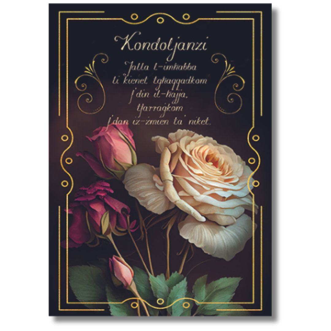 Kondoljanzi (Condolences) Greeting Card