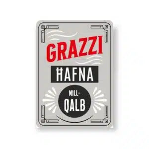 Magnet Coaster - Grazzi Hafna mill-Qalb