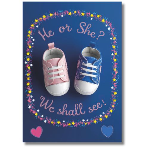 He Or She? - Greeting Card