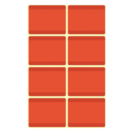 Avery Freezer Labels Red Frame A Pack Of 5 Sheets