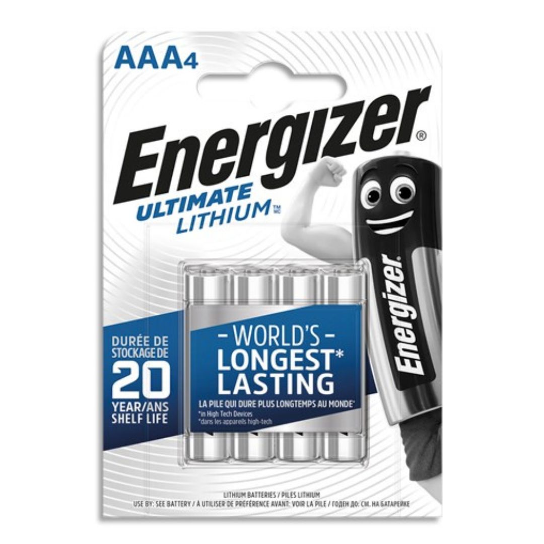 Energizer Ultimate Lithium AAA Batteries x 4pcs