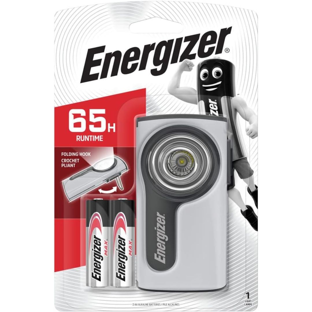 Energizer Folding Hook Torch + Batteries