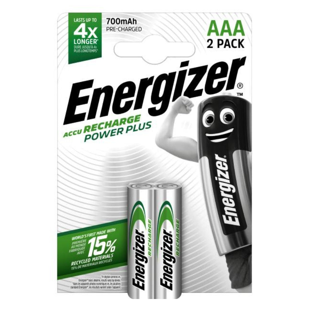 Energizer Recharge POWER PLUS Rechargeable Batteries A Pack Of 2pcs - AAA
