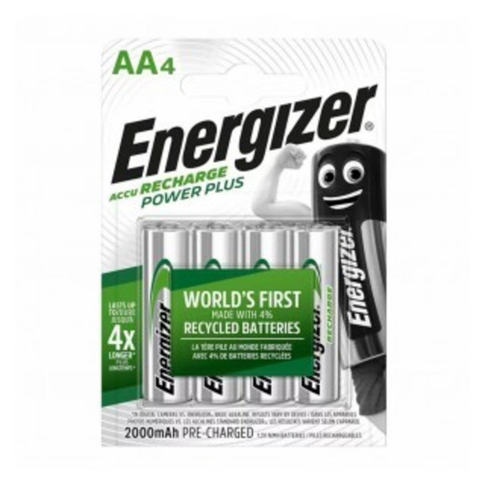 Energizer Recharge POWER PLUS Rechargeable Batteries A Pack Of 4pcs - AA