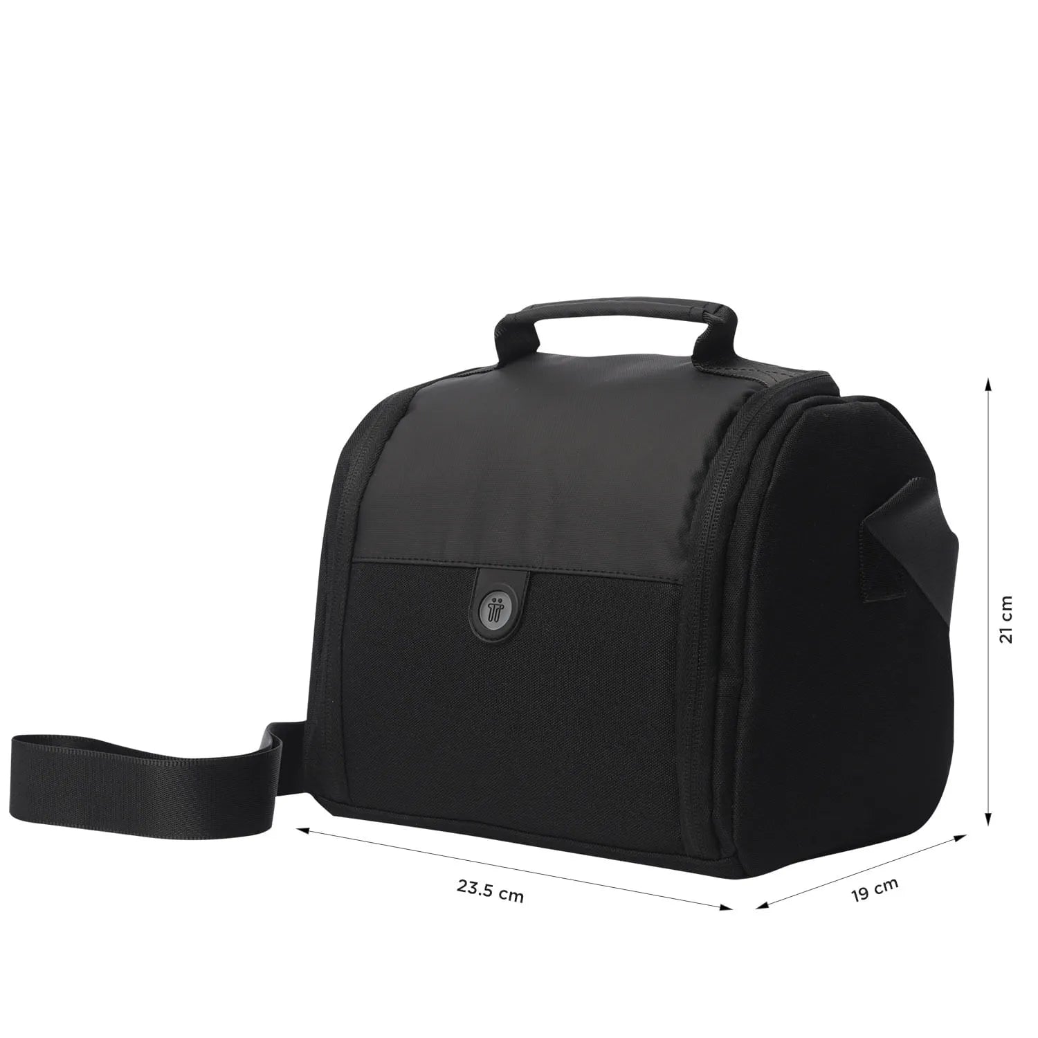Totto Lunch Bag 21 x 23.5 x 19cm - Black