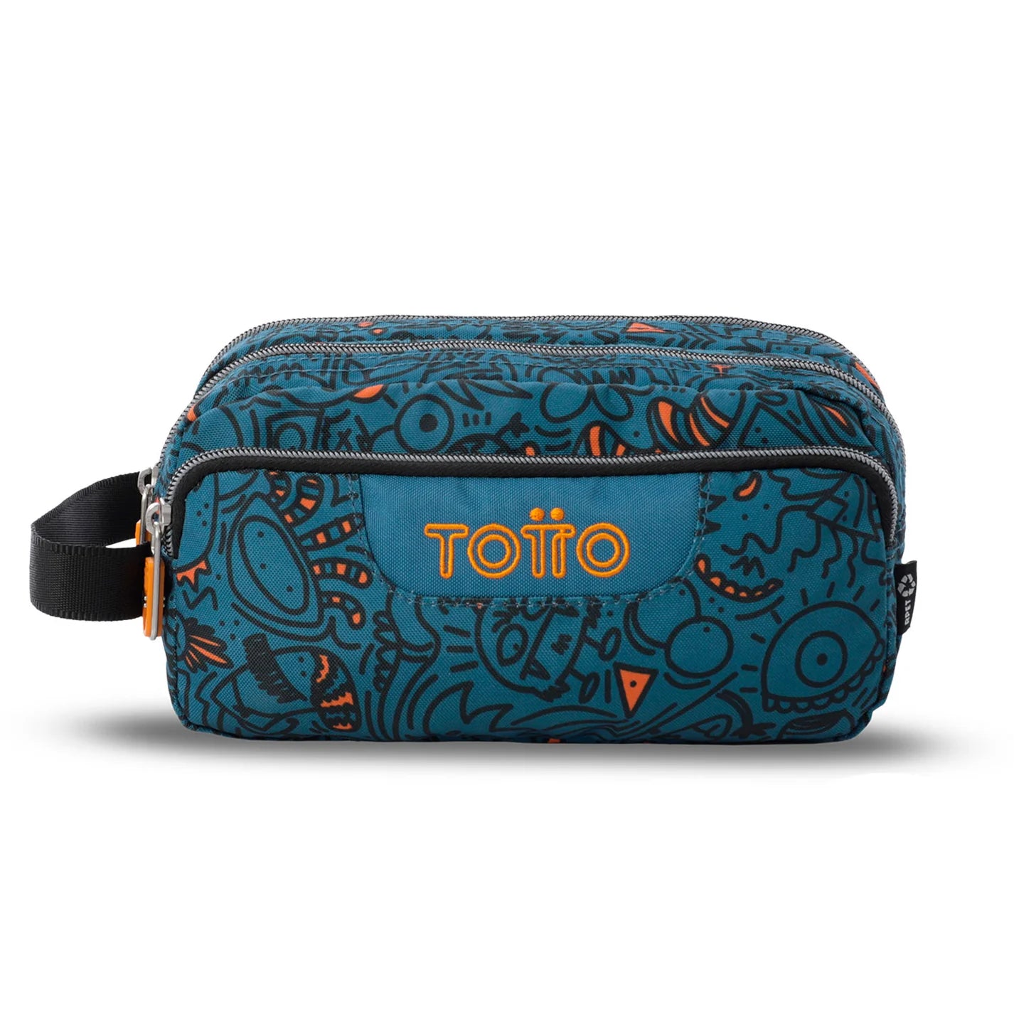 Totto 3 Compartments Pencil Case 11.5 x 23 x 10.5cm - Multiuso Agapec - 5L4