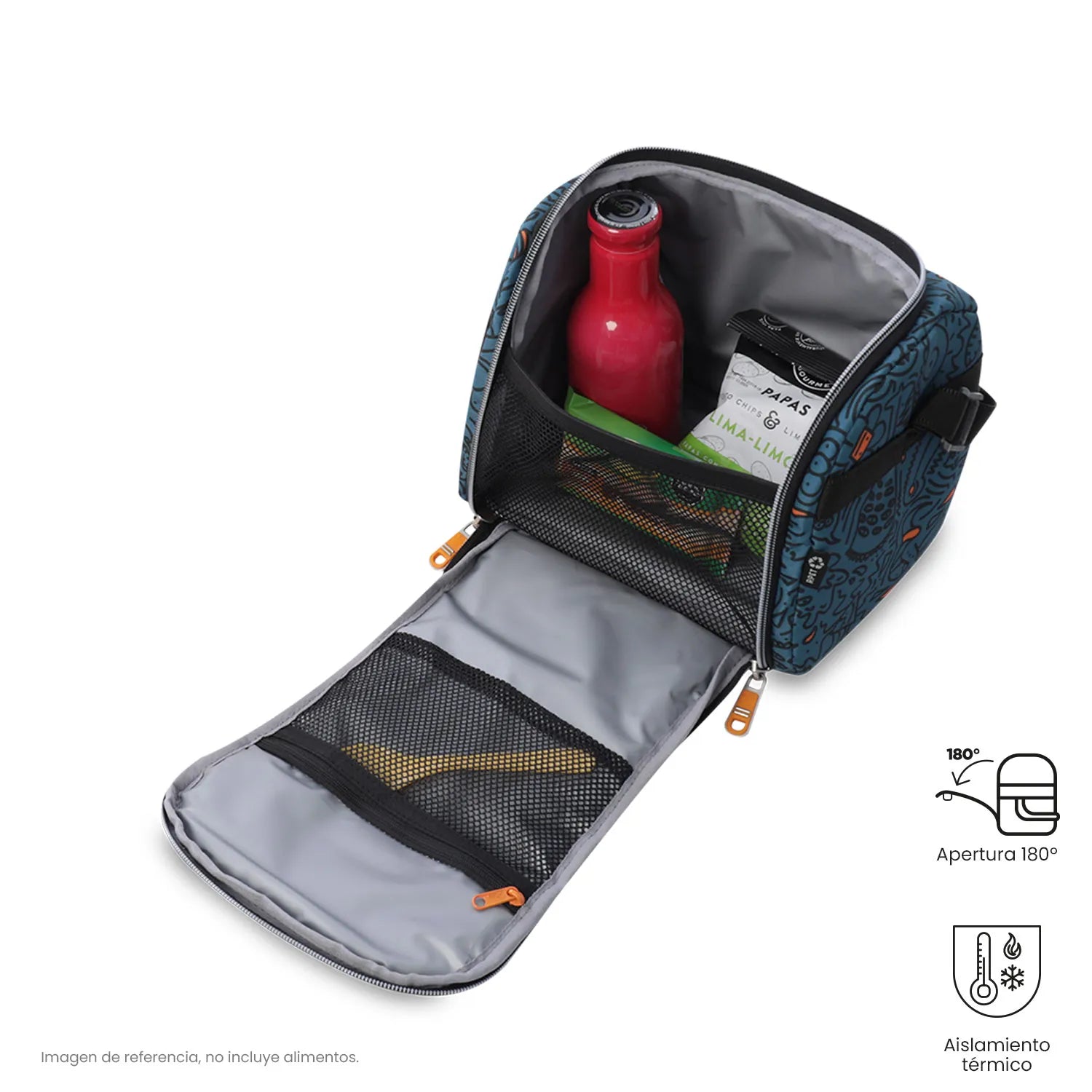 Totto Lunch Bag 25 x 20 x 17cm - Resaltador - 5L4