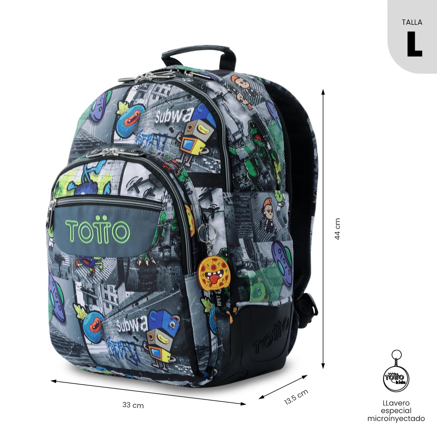 Totto Backpack 44 x 33 x 13.5cm - Rayol - 2EC