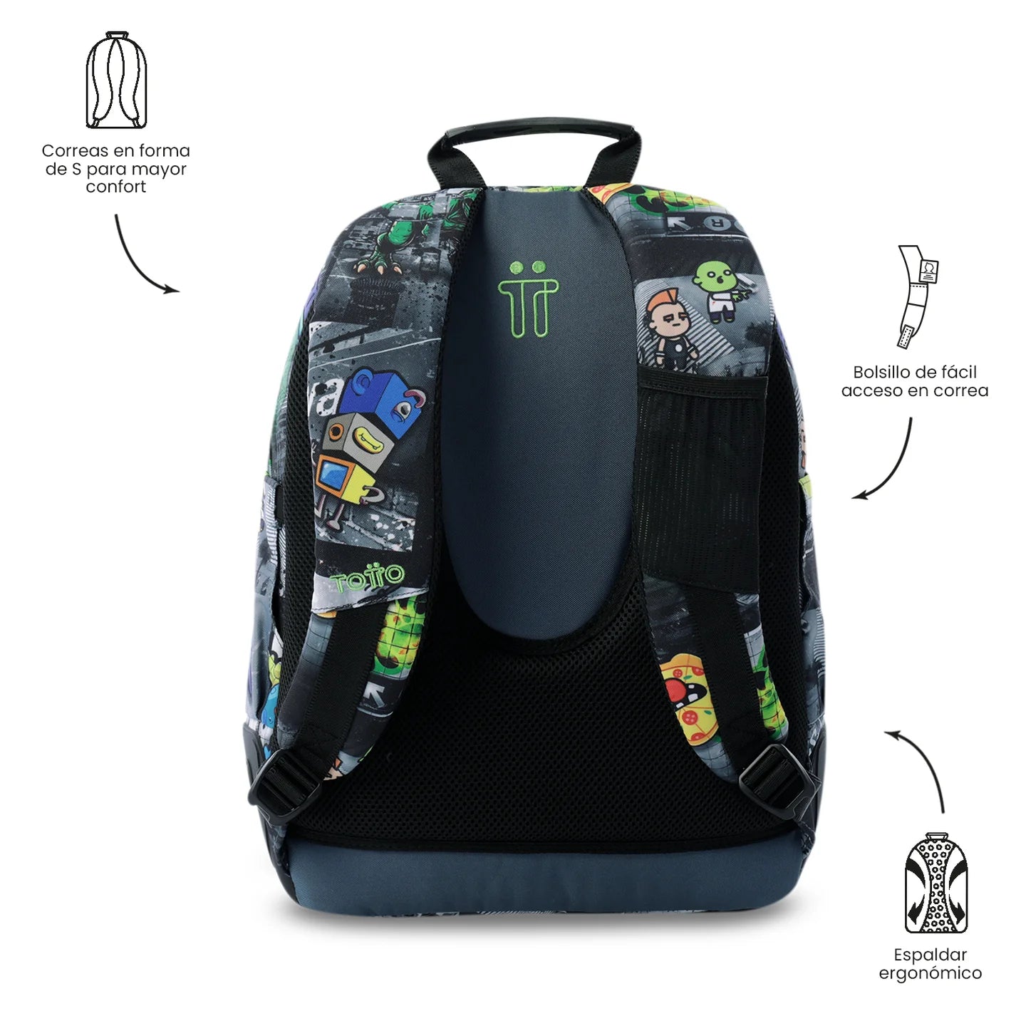 Totto Backpack 44 x 33 x 13.5cm - Rayol - 2EC