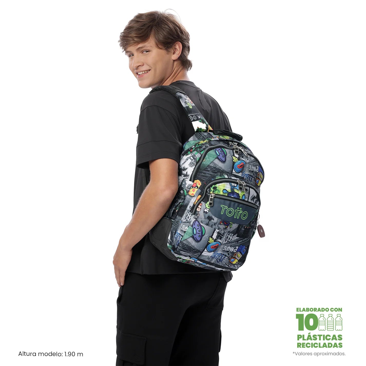 Totto Backpack 44 x 33 x 13.5cm - Rayol - 2EC