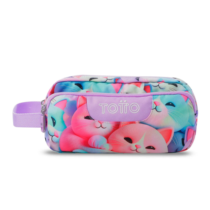 Totto 3 Compartments Pencil Case 11.5 x 23 x 10.5cm - Multiuso Agapec - 0S6