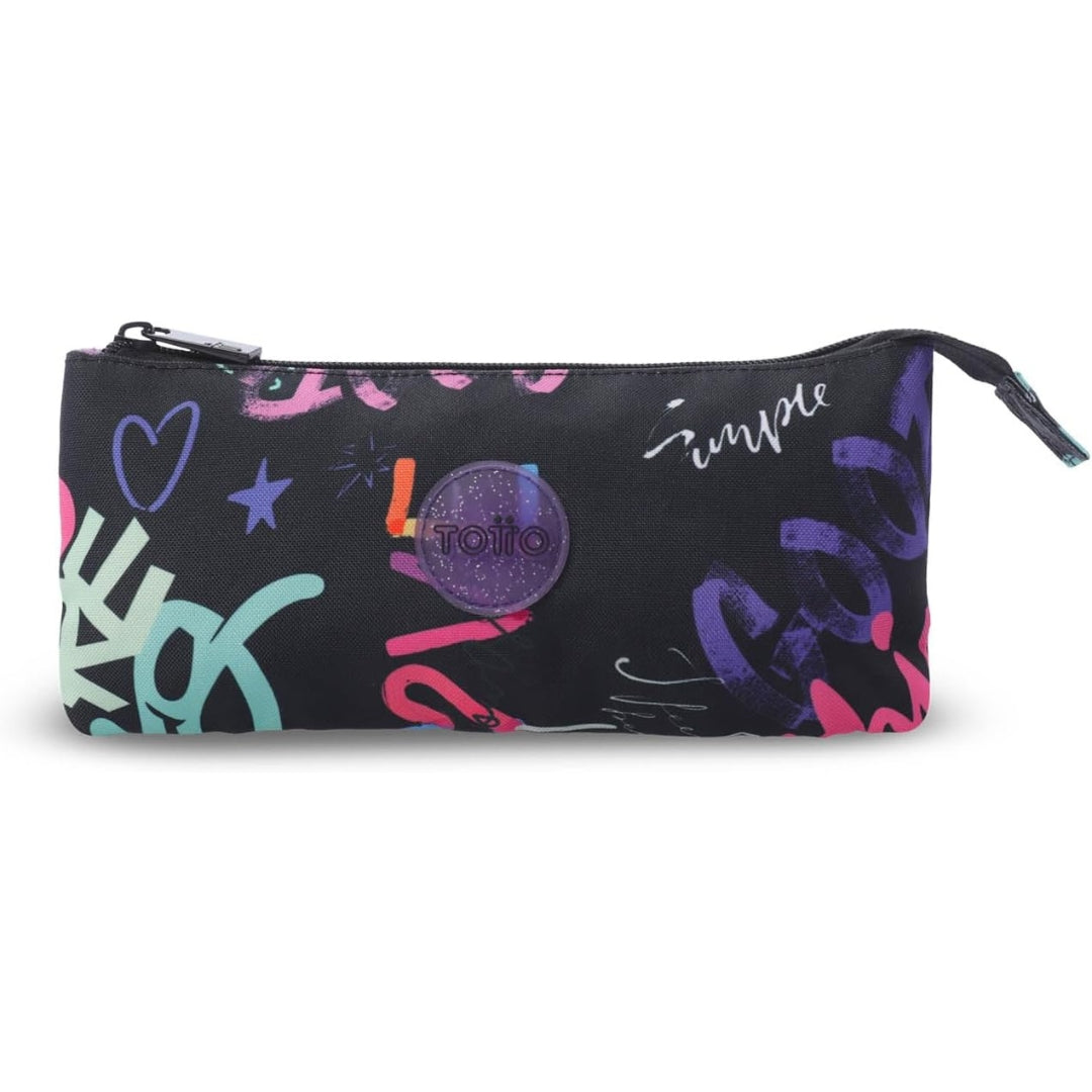 Totto 2 Compartments Pencil Case 11 x 22 x 12cm - Multiuso SKL M - 7EZ