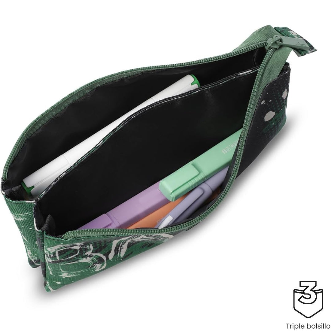 Totto 2 Compartments Pencil Case 11 x 22 x 12cm - Multiuso SKL M - 8VY