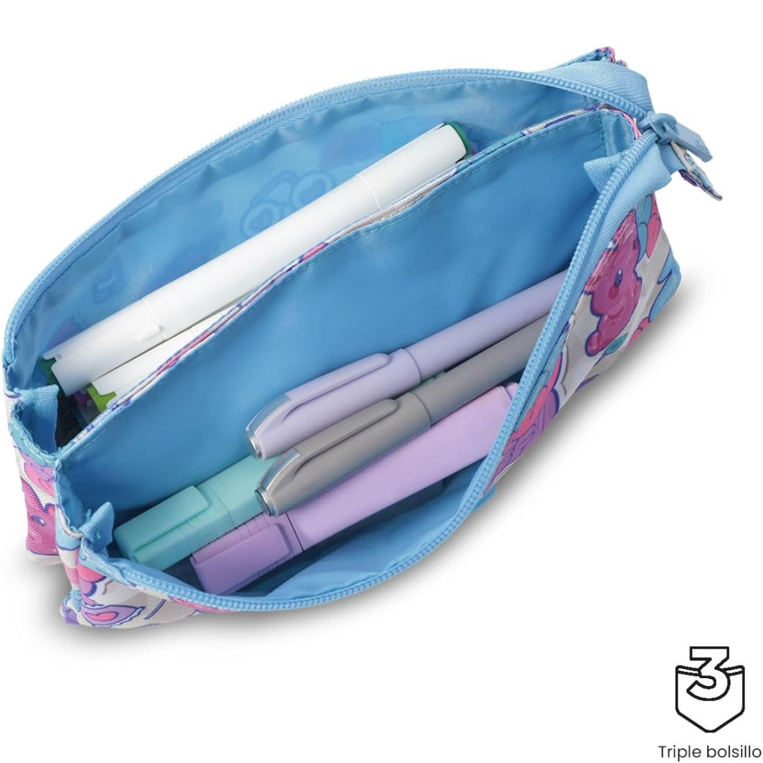 Totto 2 Compartments Pencil Case 11 x 22 x 12cm - Multiuso SKL M - 0S7