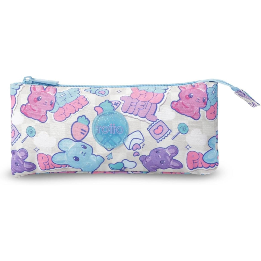 Totto 2 Compartments Pencil Case 11 x 22 x 12cm - Multiuso SKL M - 0S7