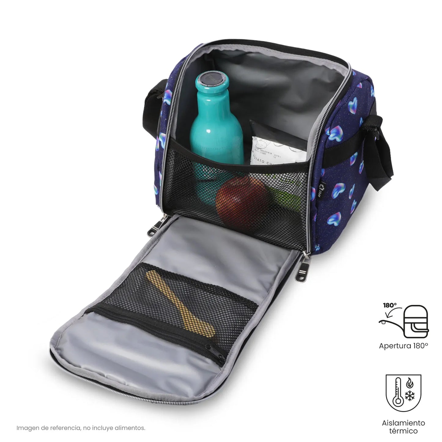 Totto Lunch Bag 25 x 20 x 17cm - Resaltador Glitter - 4FE
