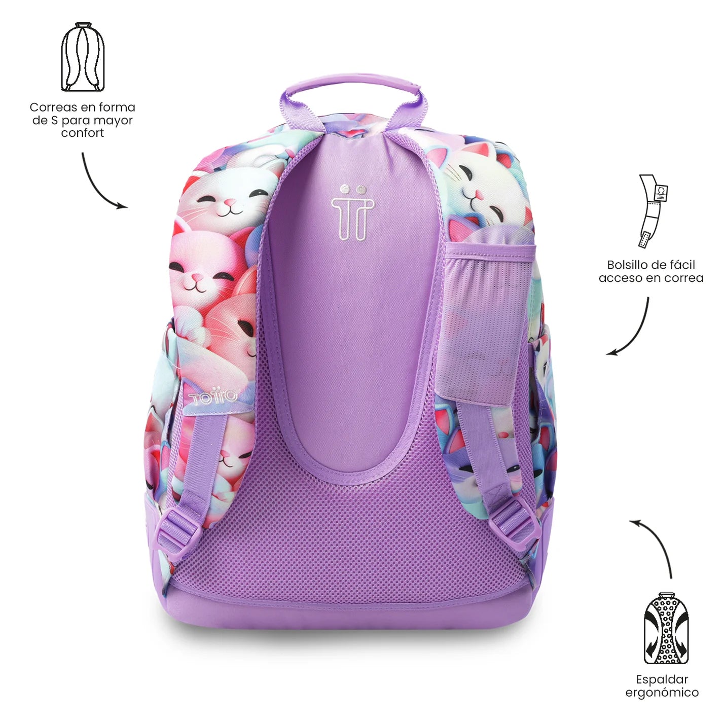 Totto Backpack 44 x 33 x 13.5cm - Rayol - 0S6