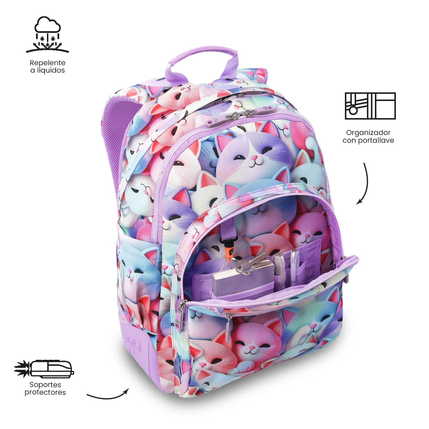Totto Backpack 44 x 33 x 13.5cm - Rayol - 0S6