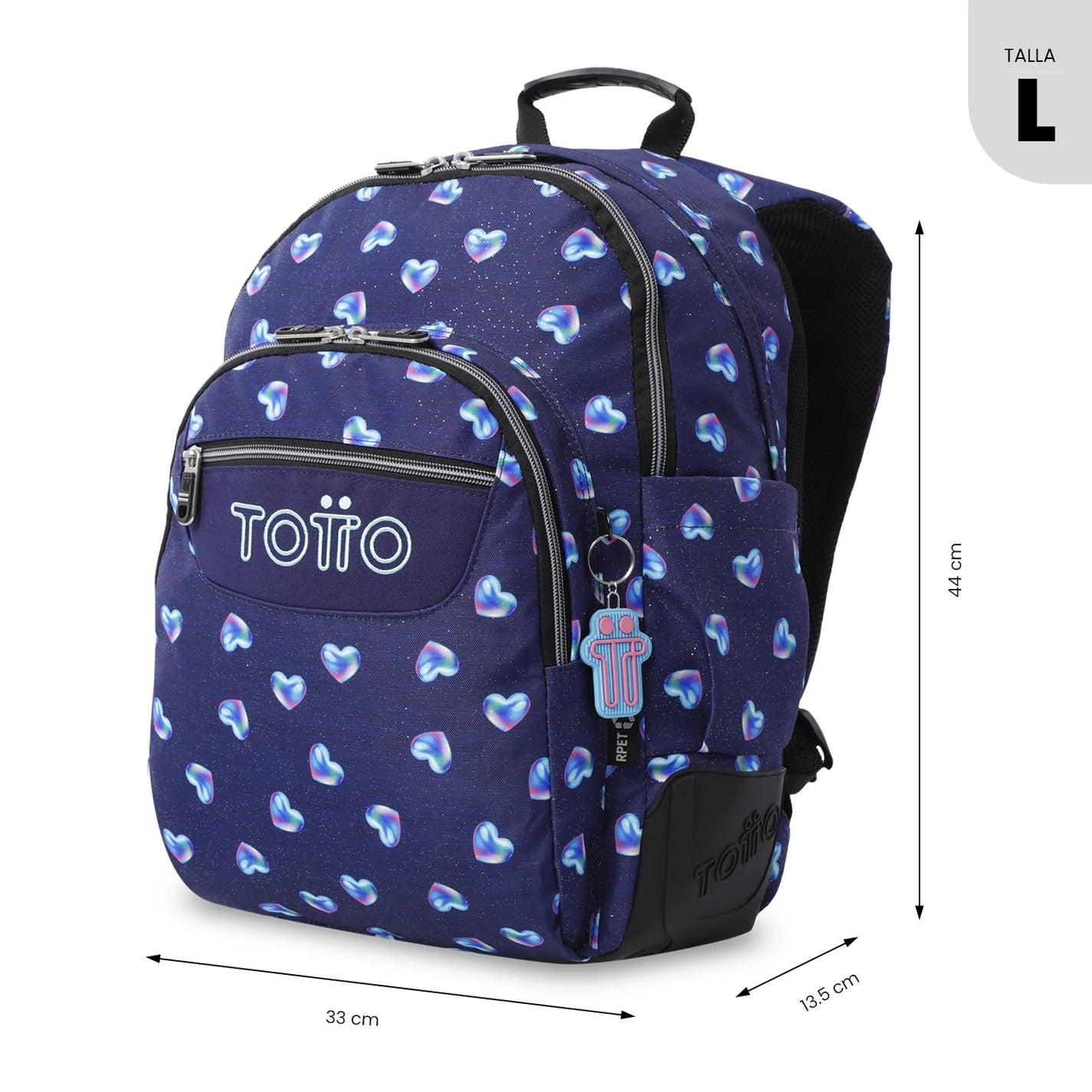 Totto Backpack 44 x 33 x 13.5cm - Rayol Glitter - 4FE