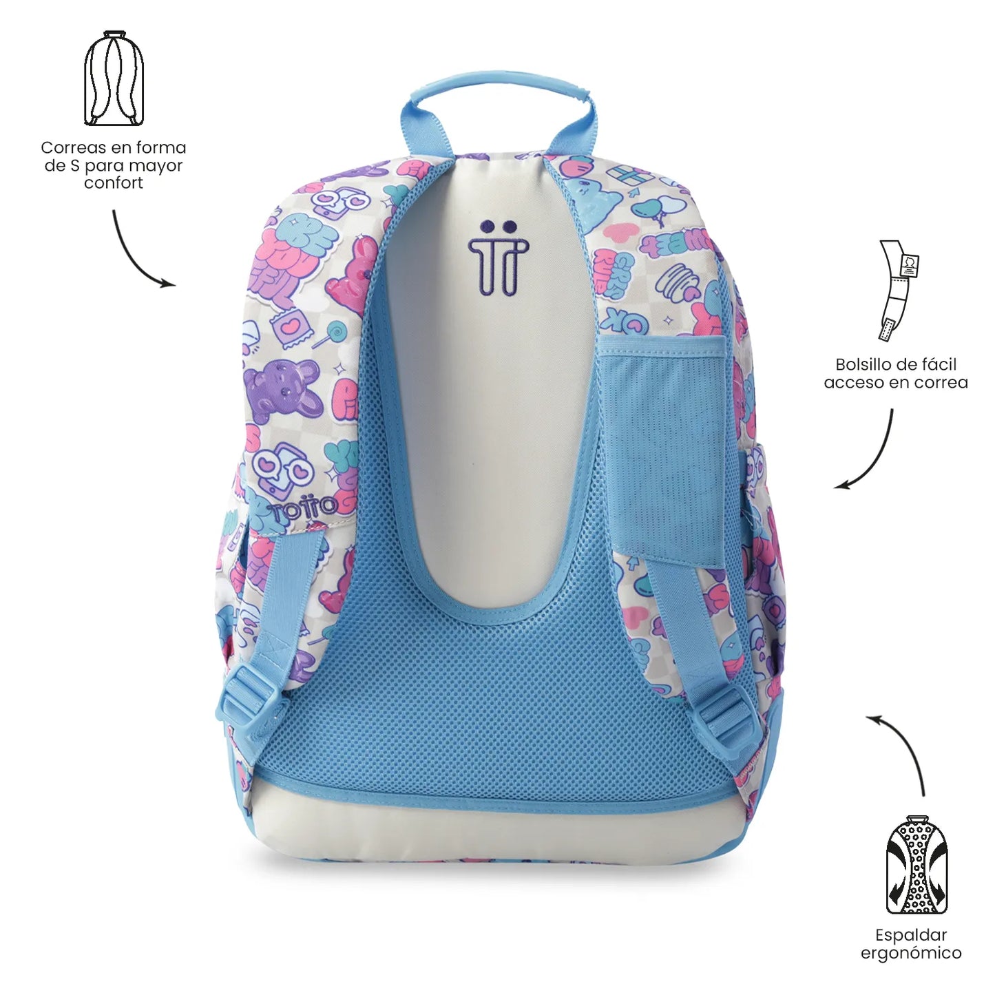 Totto Backpack 44 x 33 x 13.5cm - Rayol - 0S7