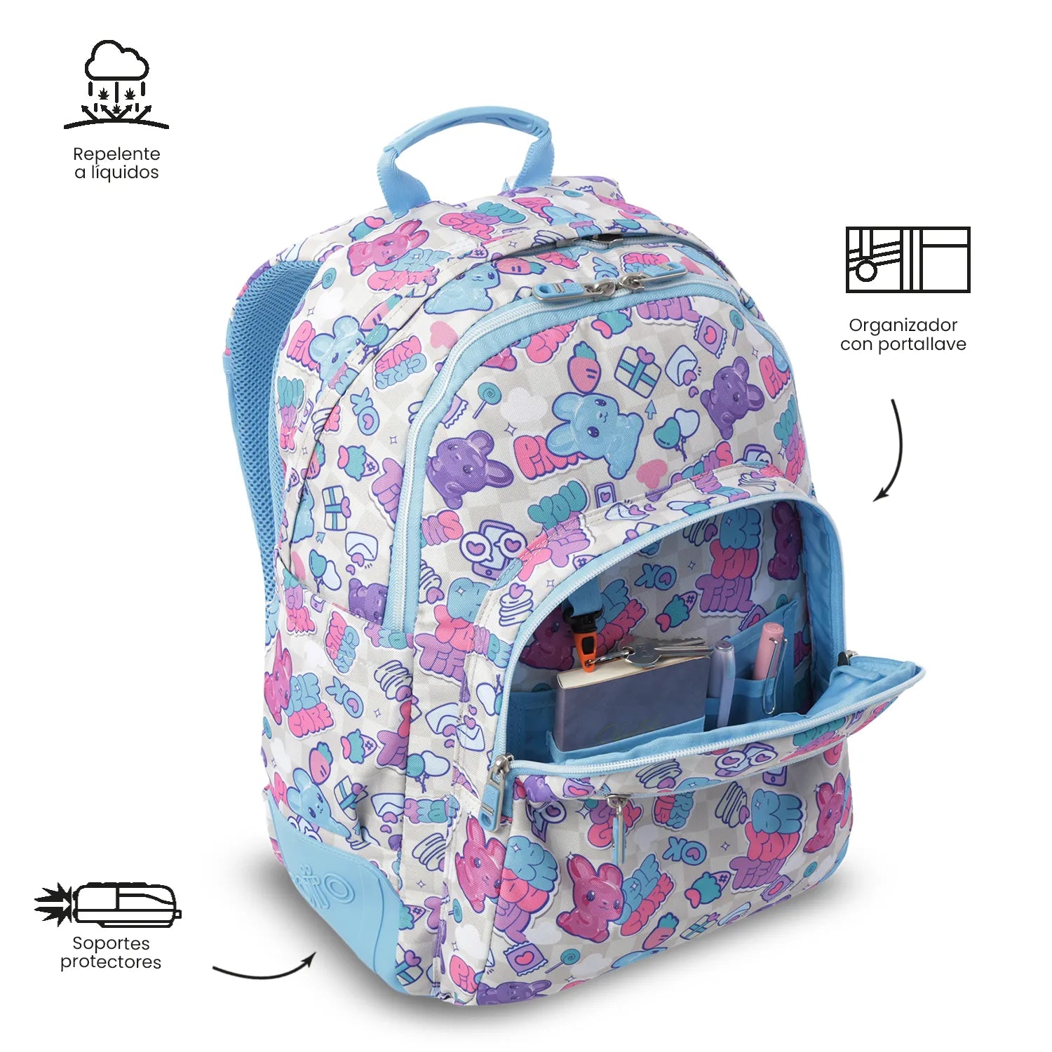 Totto Backpack 44 x 33 x 13.5cm - Rayol - 0S7