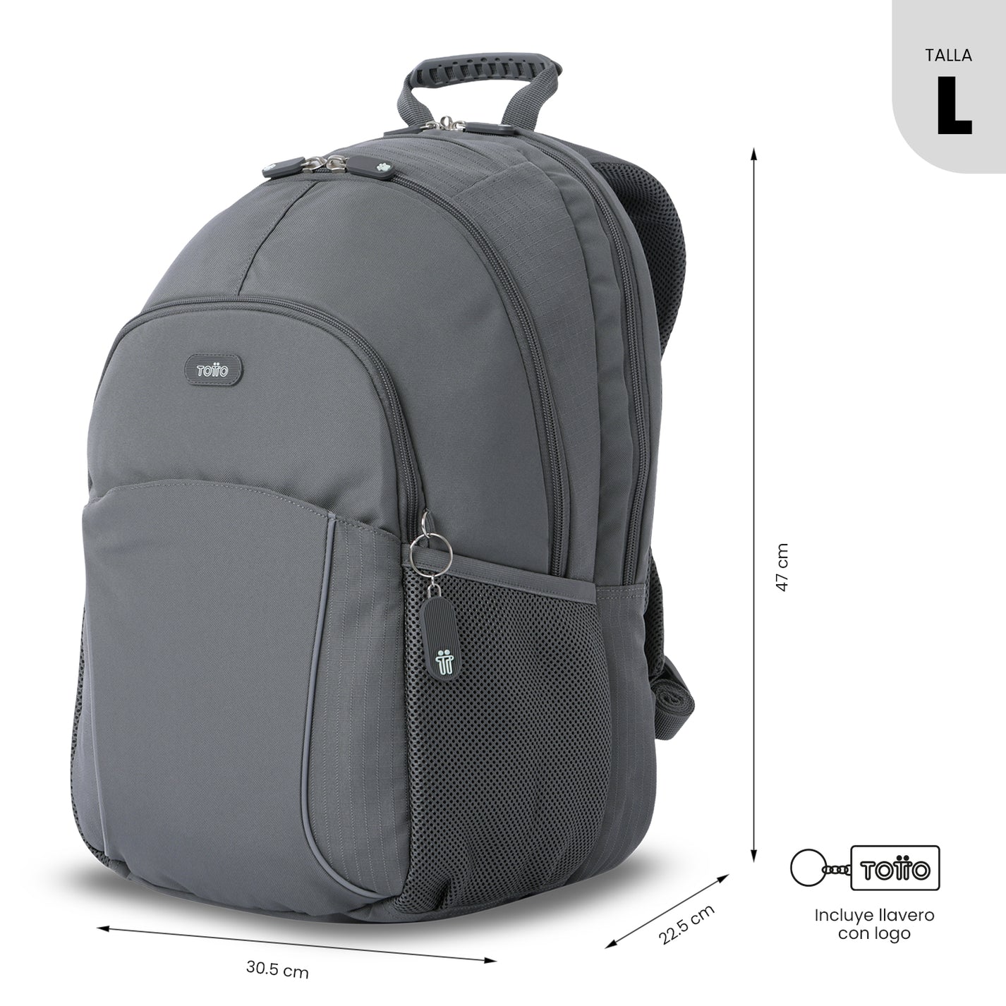 Totto Backpack 47 x 30.5 x 22.5cm - Cambri 2.0 - GV7