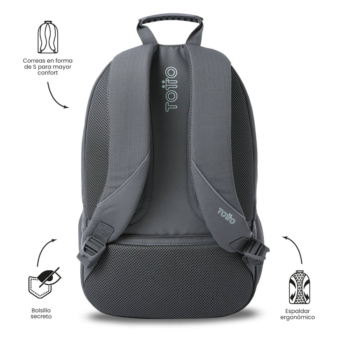 Totto Backpack 47 x 30.5 x 22.5cm - Cambri 2.0 - GV7