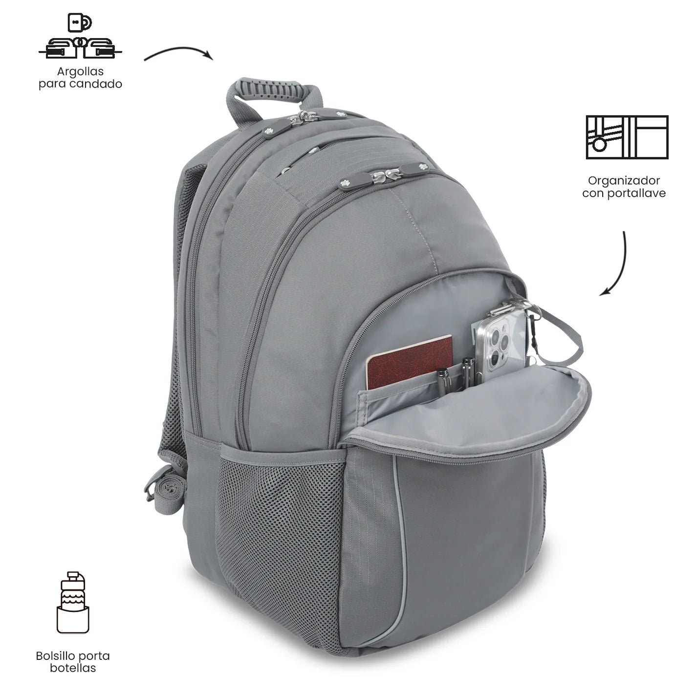 Totto Backpack 47 x 30.5 x 22.5cm - Cambri 2.0 - GV7
