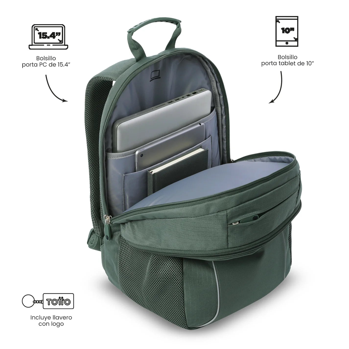 Totto Backpack 47 x 30.5 x 22.5cm - Cambri 2.0 - VZ3