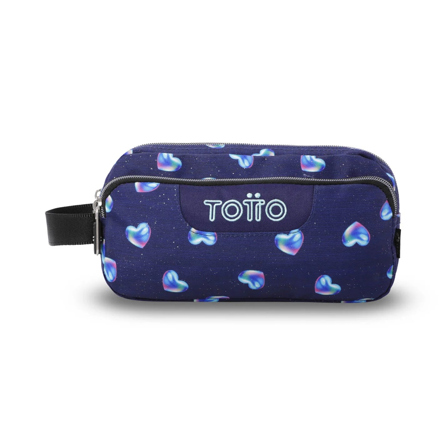 Totto 3 Compartments Pencil Case 11.5 x 23 x 10.5cm - Multiuso Agapec Glitter - 4EF
