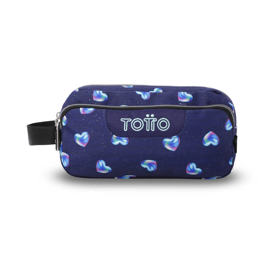 Totto 3 Compartments Pencil Case 11.5 x 23 x 10.5cm - Multiuso Agapec Glitter - 4EF