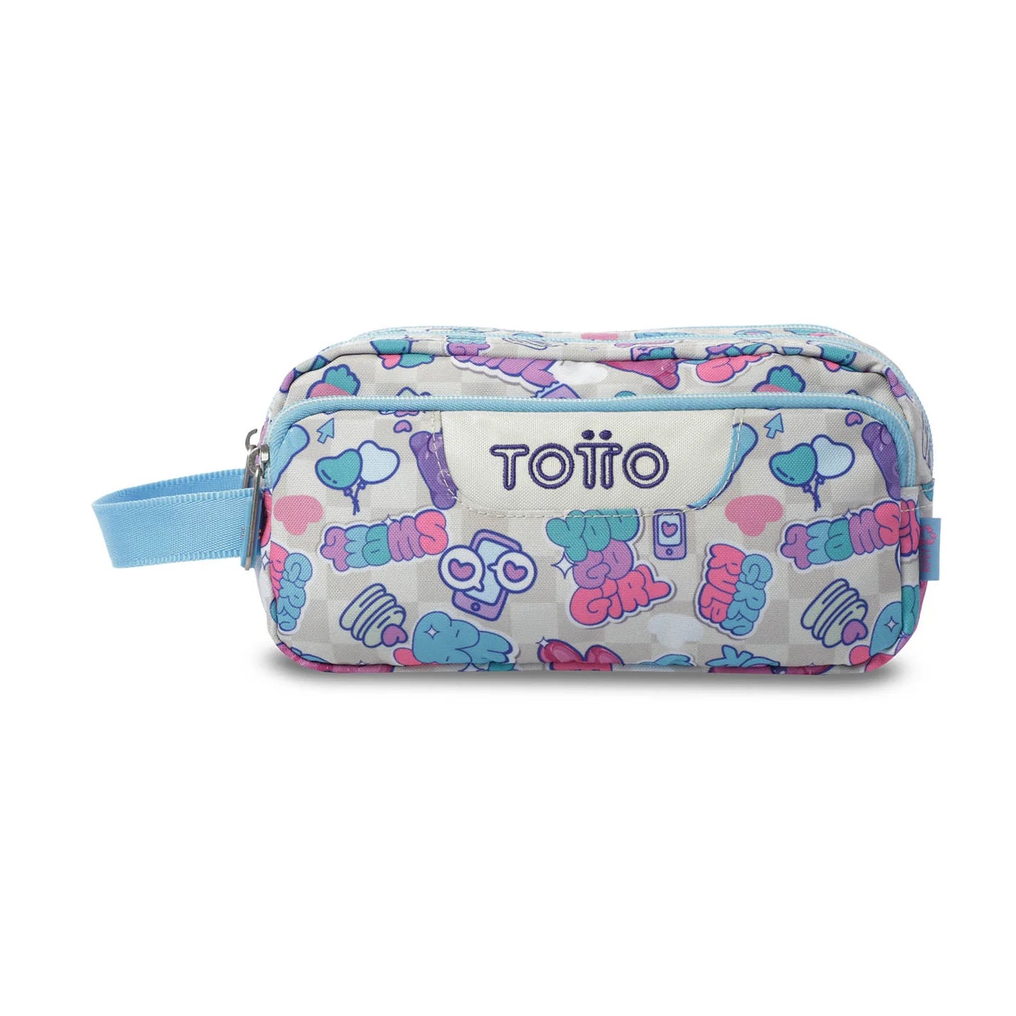 Totto 3 Compartments Pencil Case 11.5 x 23 x 10.5cm - Multiuso Agapec - 0S7