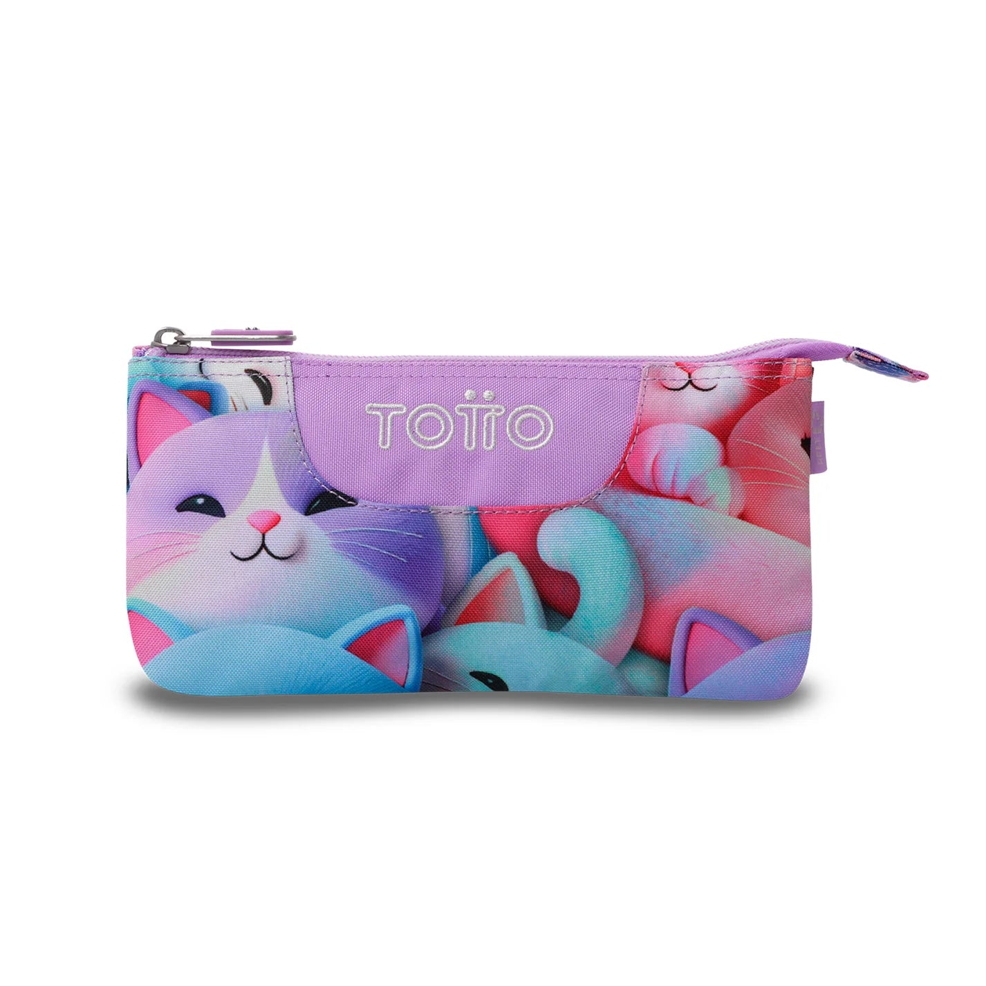 Totto 3 Compartments Pencil Case 11 x 22 x 3.5cm - Multiuso Tablero - 0S6