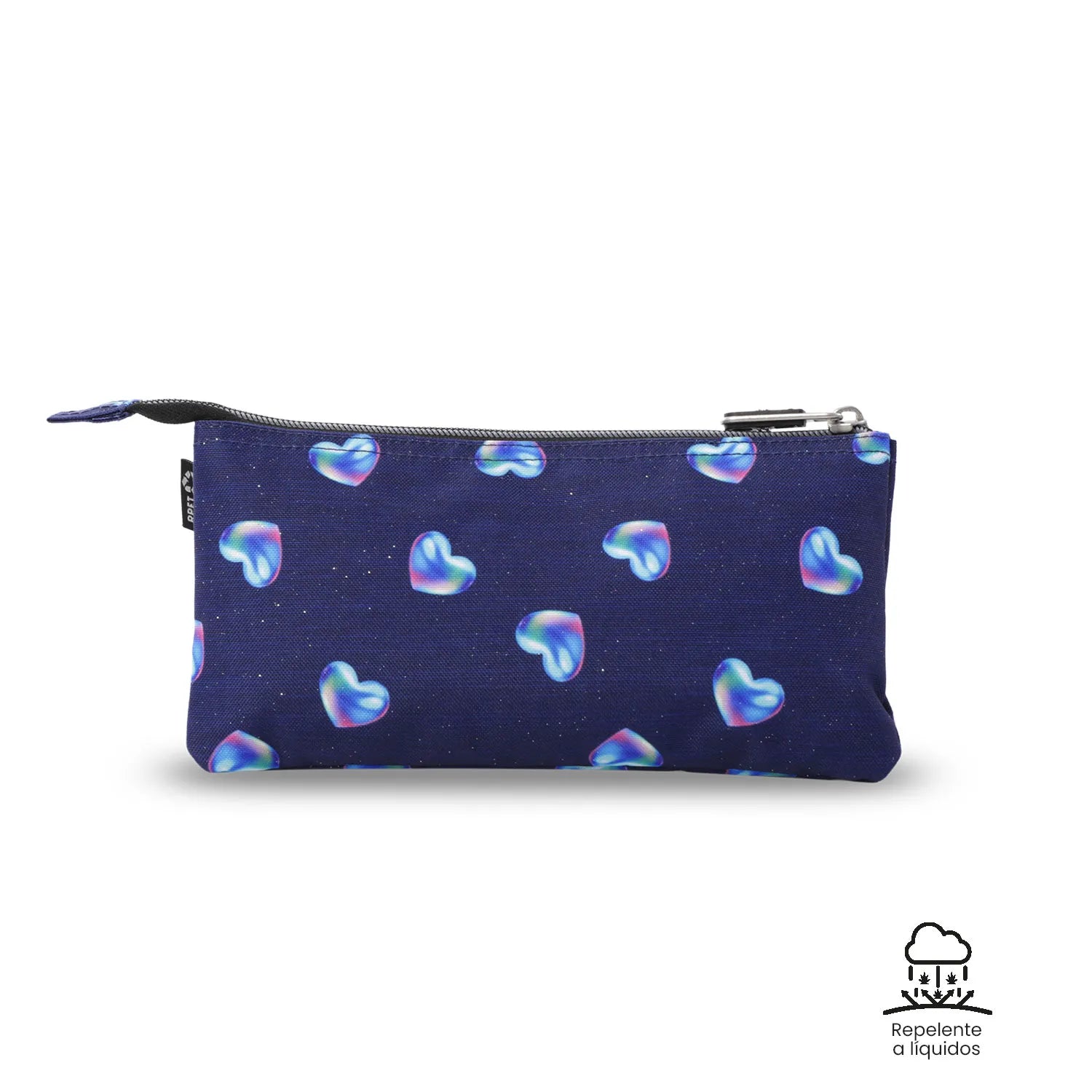 Totto 3 Compartments Pencil Case 11 x 22 x 3.5cm - Multiuso Tablero Glitter - 4FE