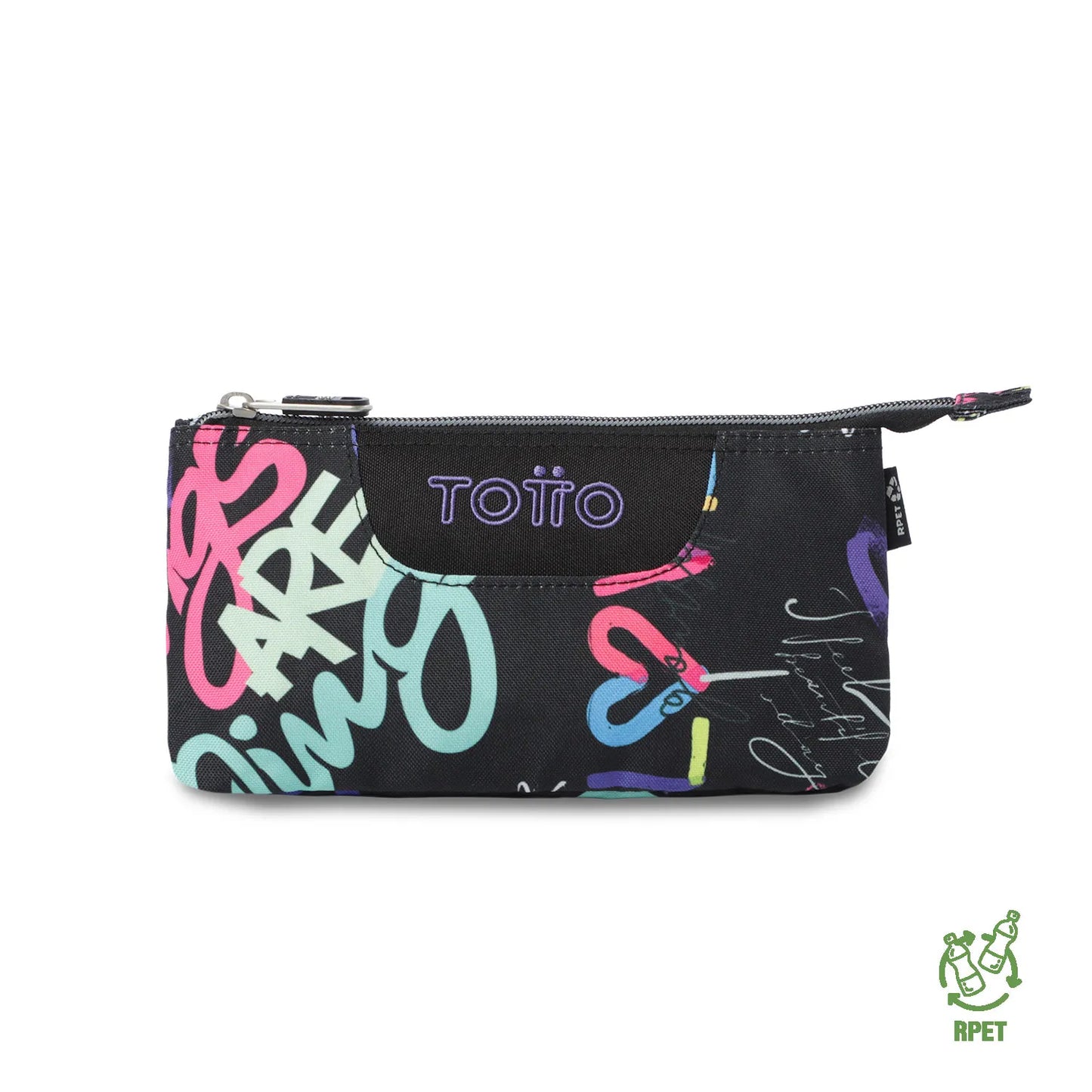 Totto 3 Compartments Pencil Case 11 x 22 x 3.5cm - Multiuso Tablero - 7EZ