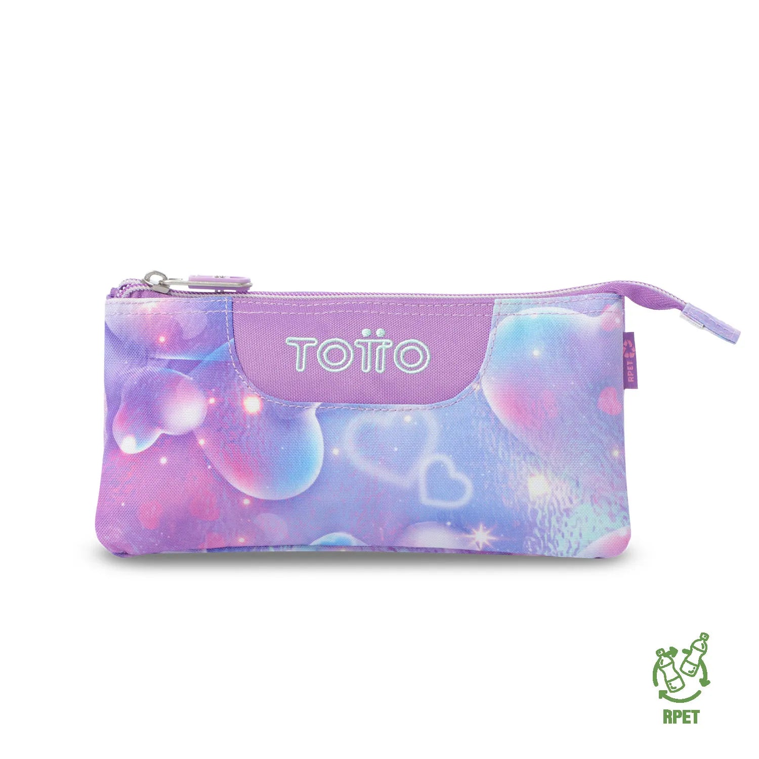 Totto 3 Compartments Pencil Case 11 x 22 x 3.5cm - Multiuso Tablero - 5MG