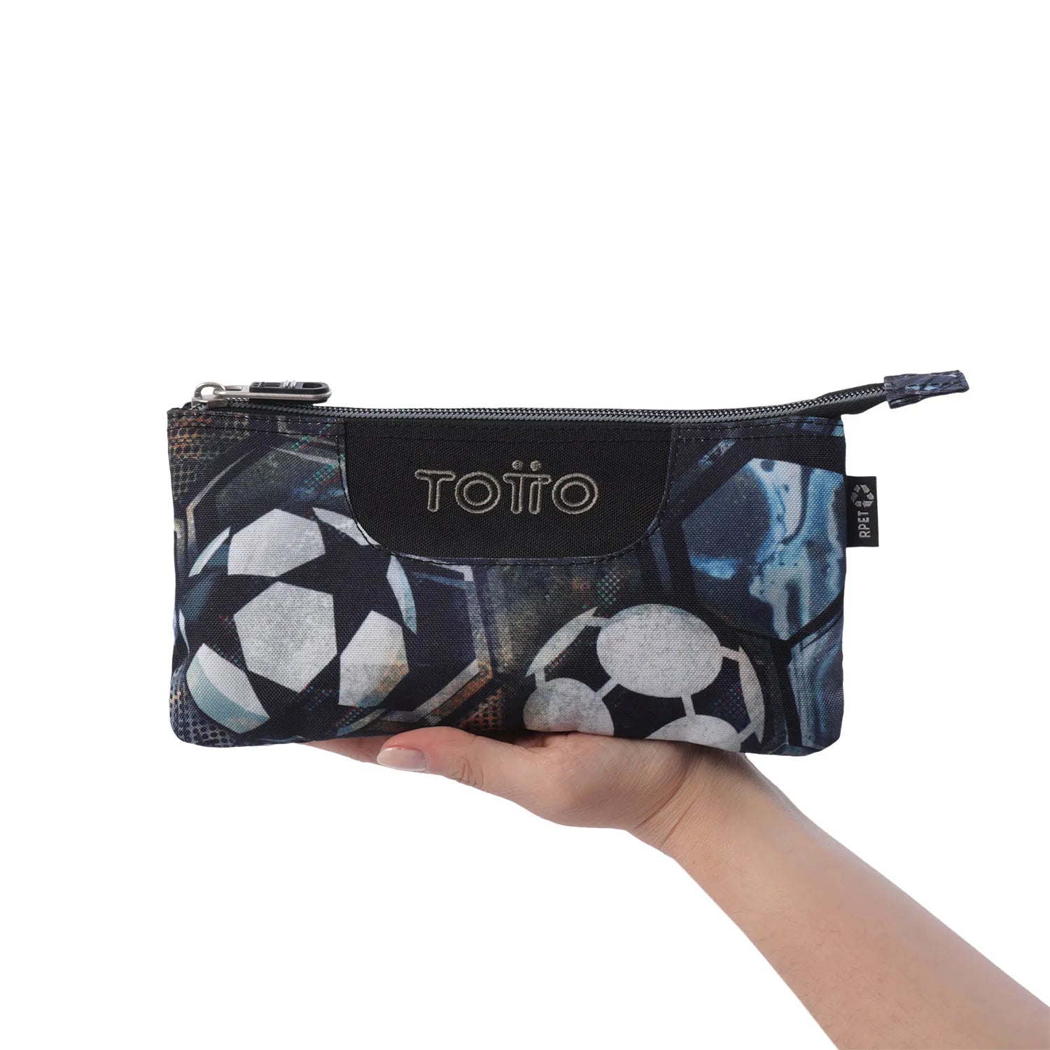 Totto 3 Compartments Pencil Case 11 x 22 x 3.5cm - Multiuso Tablero - 7EM