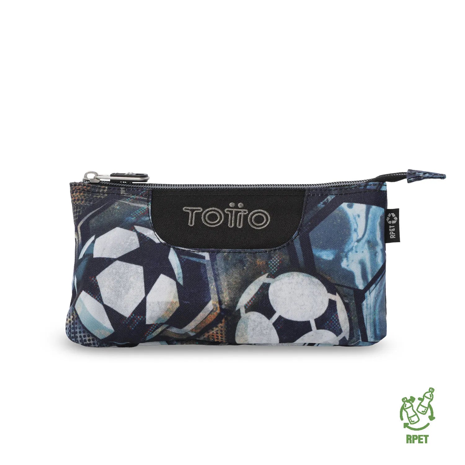 Totto 3 Compartments Pencil Case 11 x 22 x 3.5cm - Multiuso Tablero - 7EM