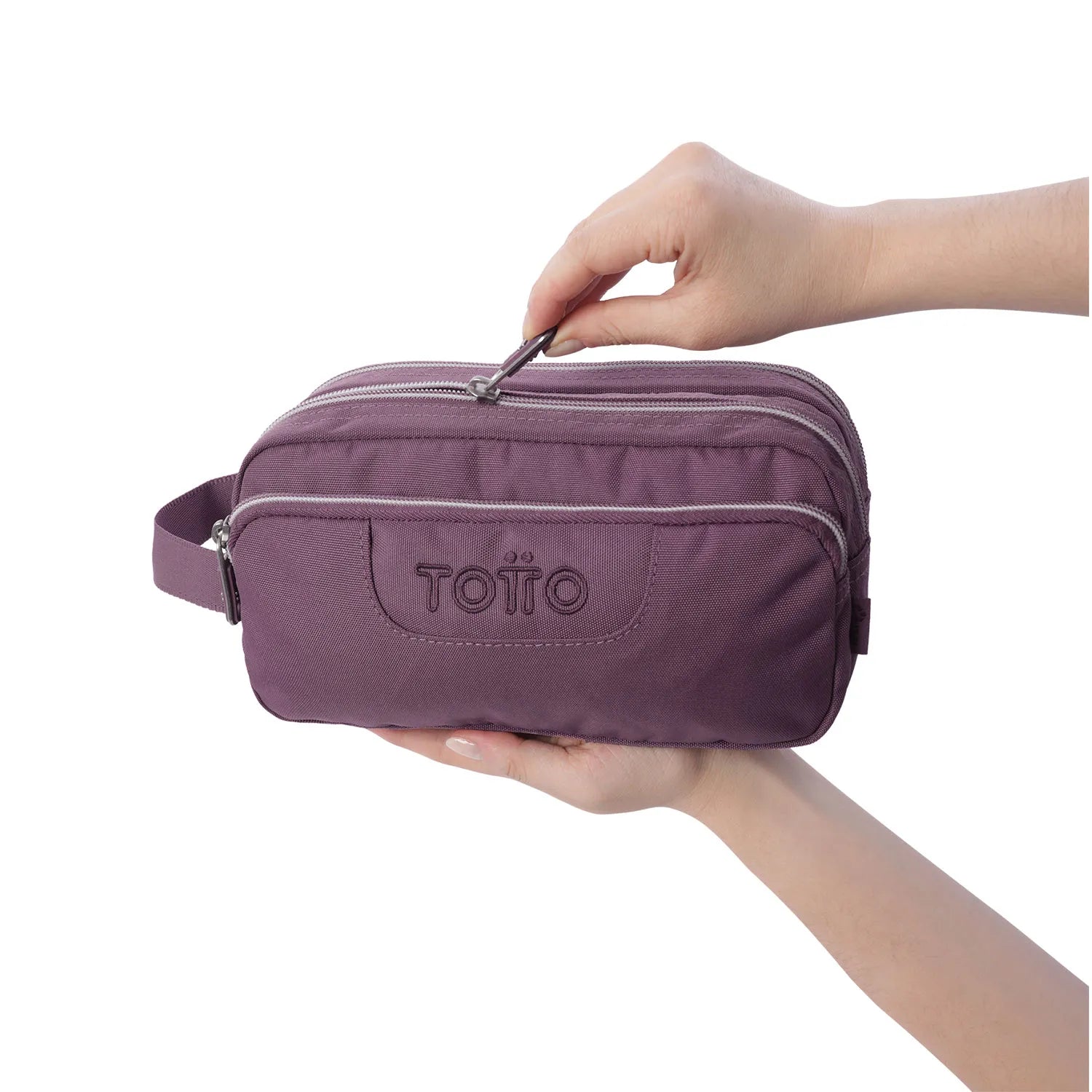 Totto 3 Compartments Pencil Case 11.5 x 23 x 10.5cm - Multiuso Agapec Ecole Solid - M5L