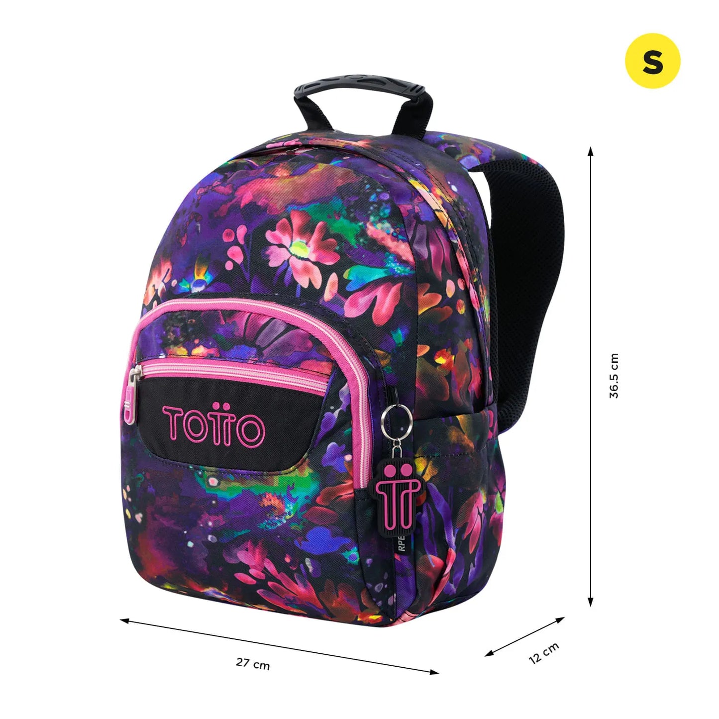 Totto Backpack 36.5 x 27 x 12cm - Flower Galaxy