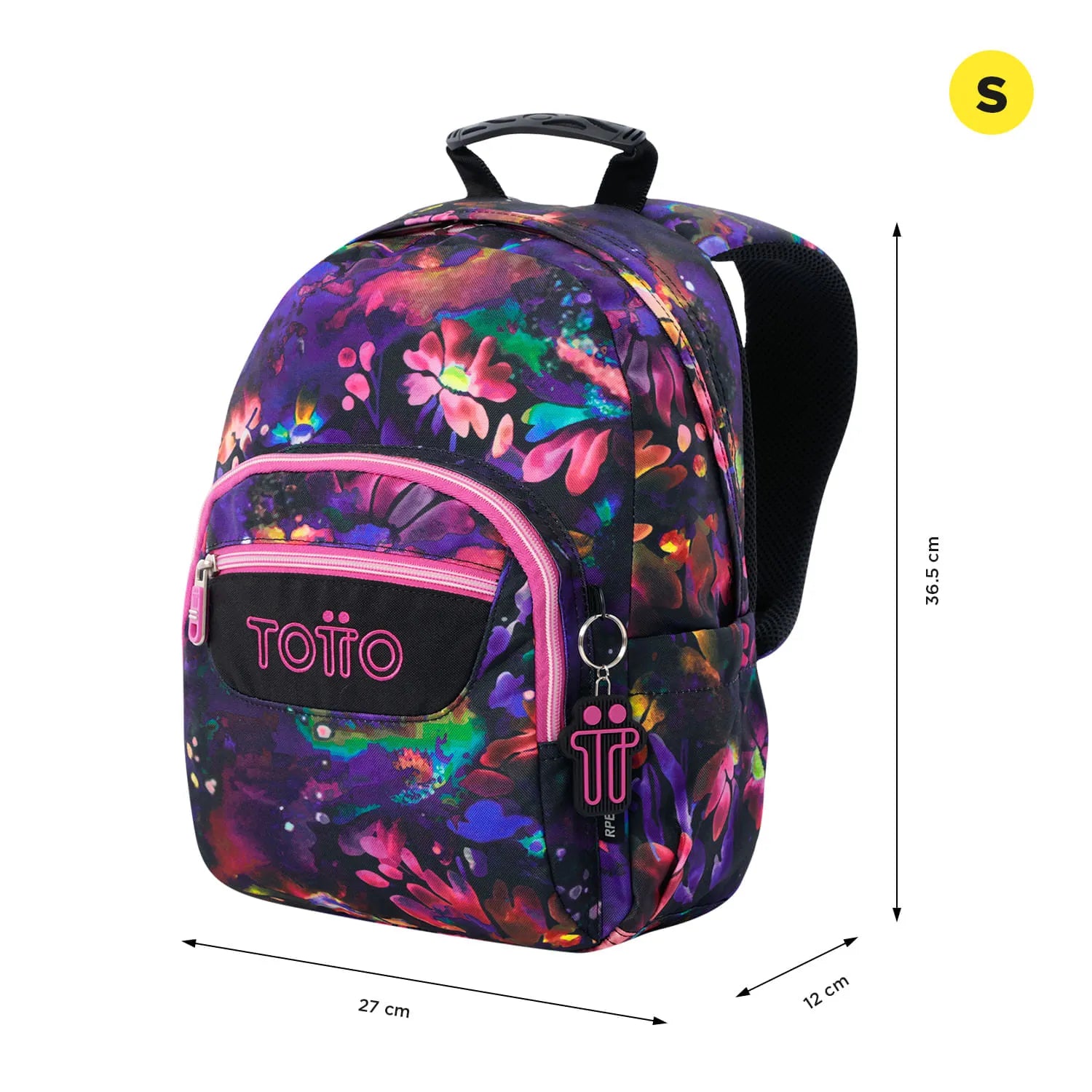 Totto Backpack 36.5 x 27 x 12cm - Flower Galaxy