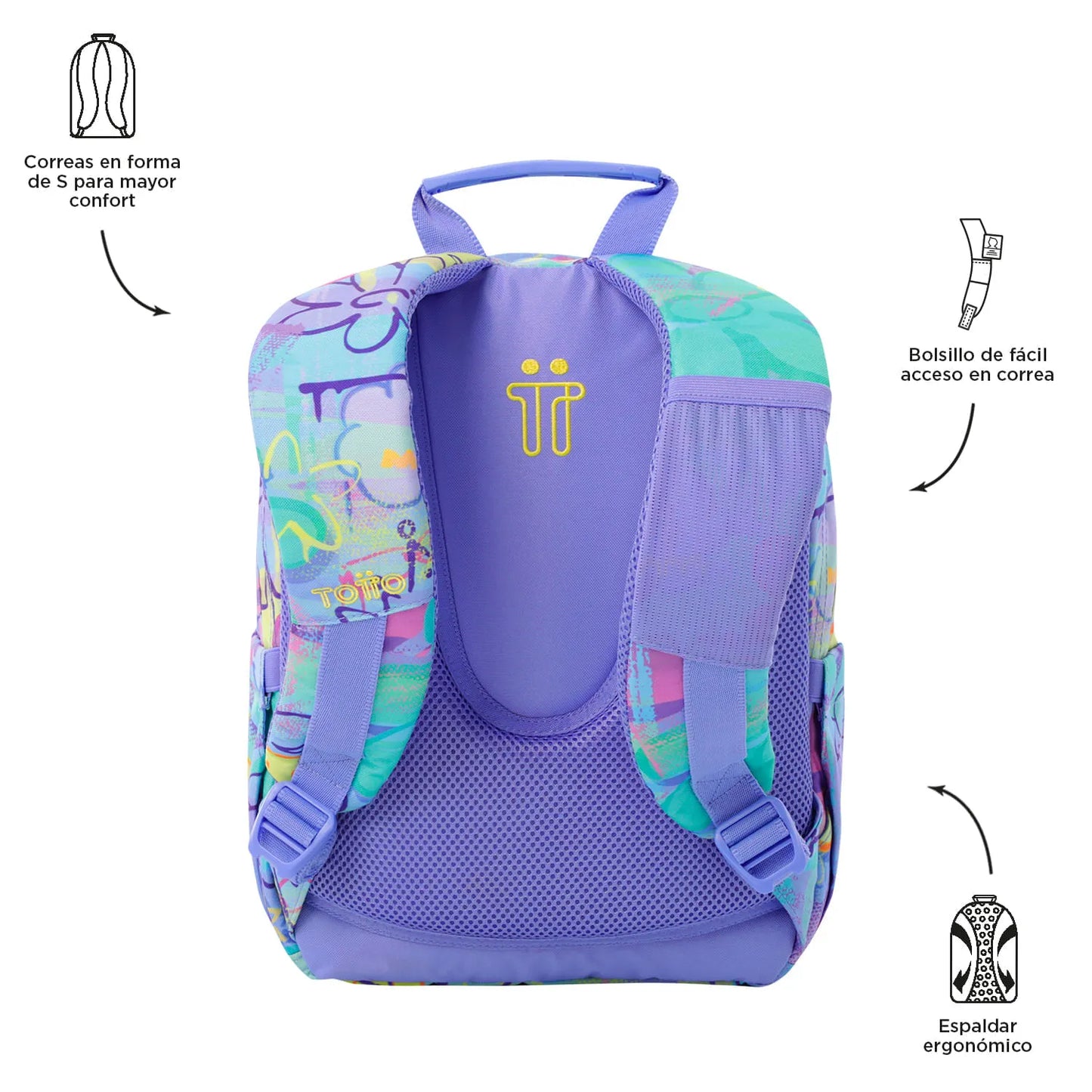 Totto Backpack 36.5 x 27 x 12cm - Grafily