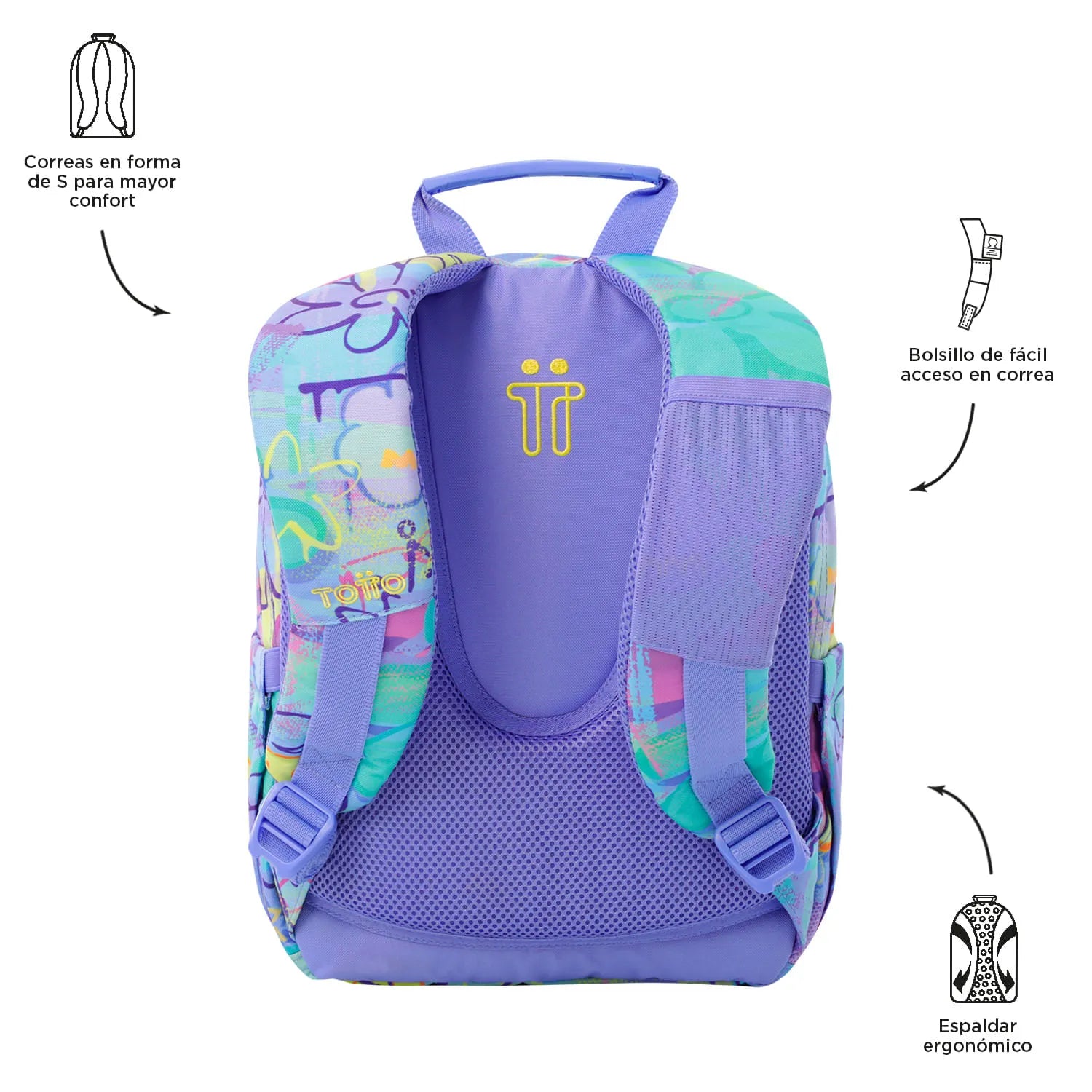 Totto Backpack 36.5 x 27 x 12cm - Grafily